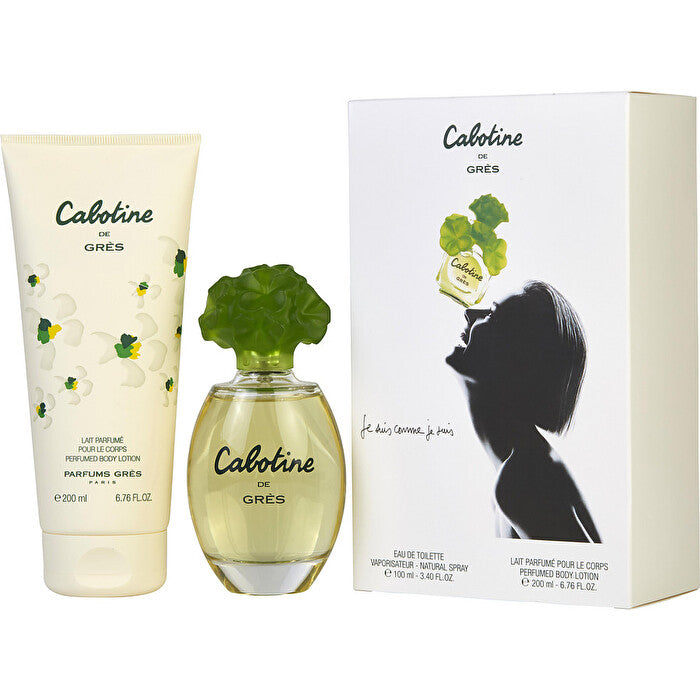 Parfums Gres Cabotine Eau De Toilette Spray 90ml/3.4oz & Body Lotion 180ml/6.7oz