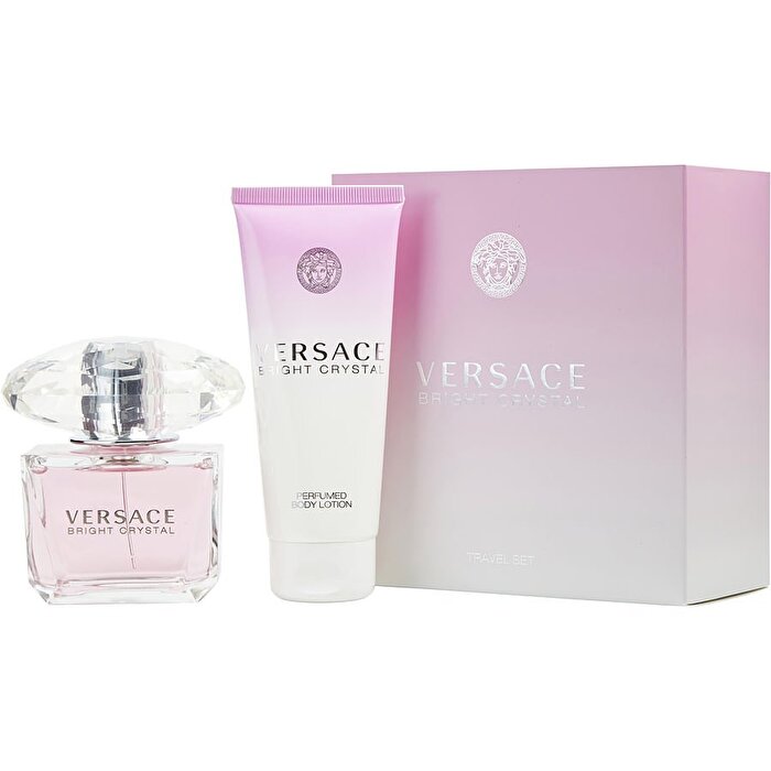 Versace Bright Crystal Eau De Toilette Spray 90ml/3oz & Body Lotion 90ml/3.4oz (travel Offer)