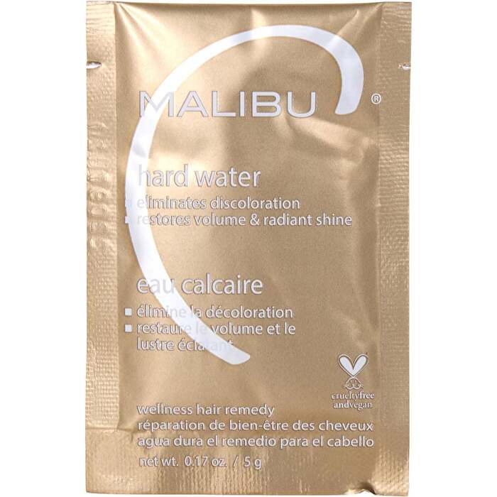 Malibu Hair Care Hard Water Natural Wellness Treatment Box Of 12 ( Packets) 0.16oz