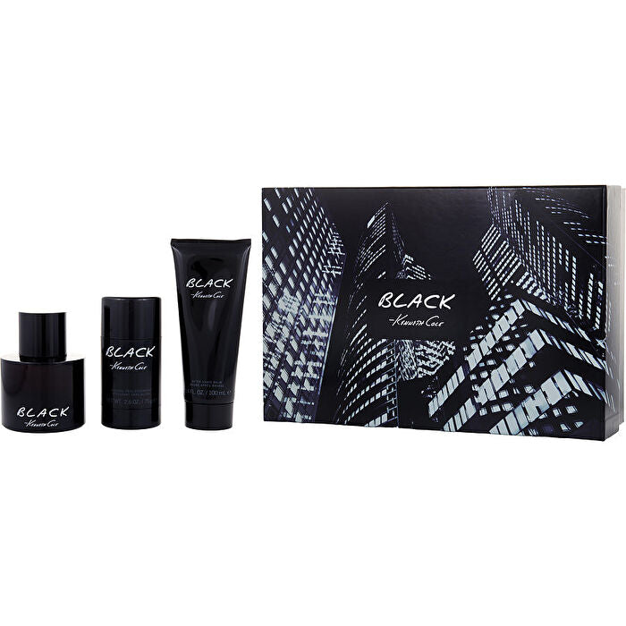 Kenneth Cole Black Eau De Toilette Spray 90ml/3.4oz & Aftershave Balm 90ml/3.4oz & Deodorant Stick Alcohol Free 60ml/2.6oz