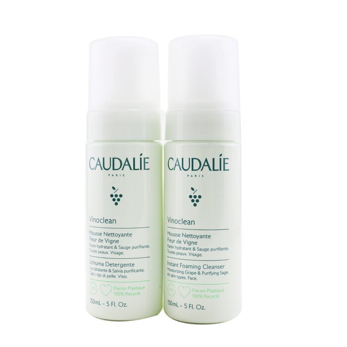 Caudalie Vinoclean Instant Foaming Cleanser Duo 150ml/5oz