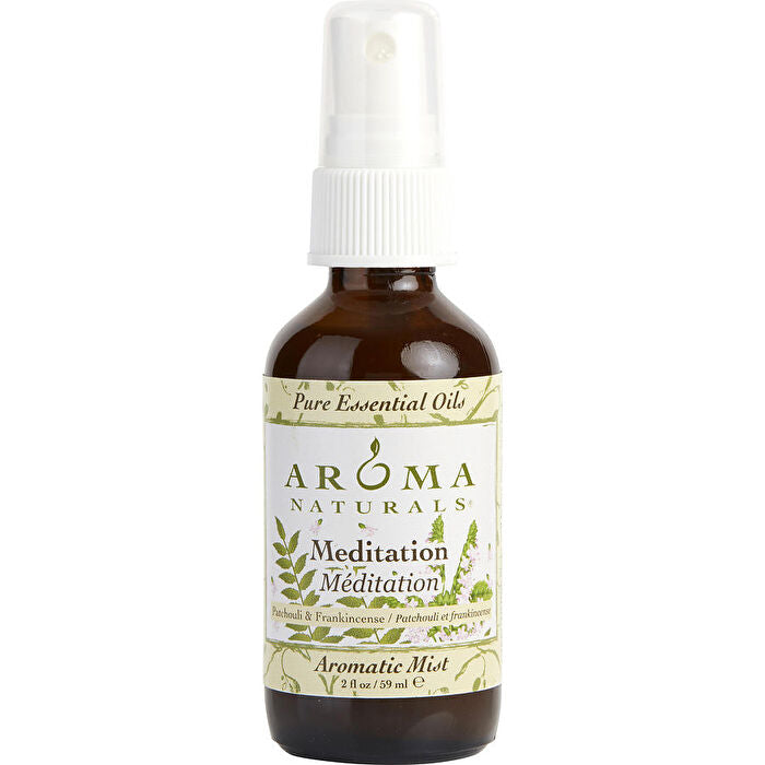 Aroma Naturals Meditation Aromatherapy Aromatic Mist Spray Combines The Essential Oils Of Patchouli & Frankincense To Create A Warm And Comfortable Atmosphere 60ml/2oz