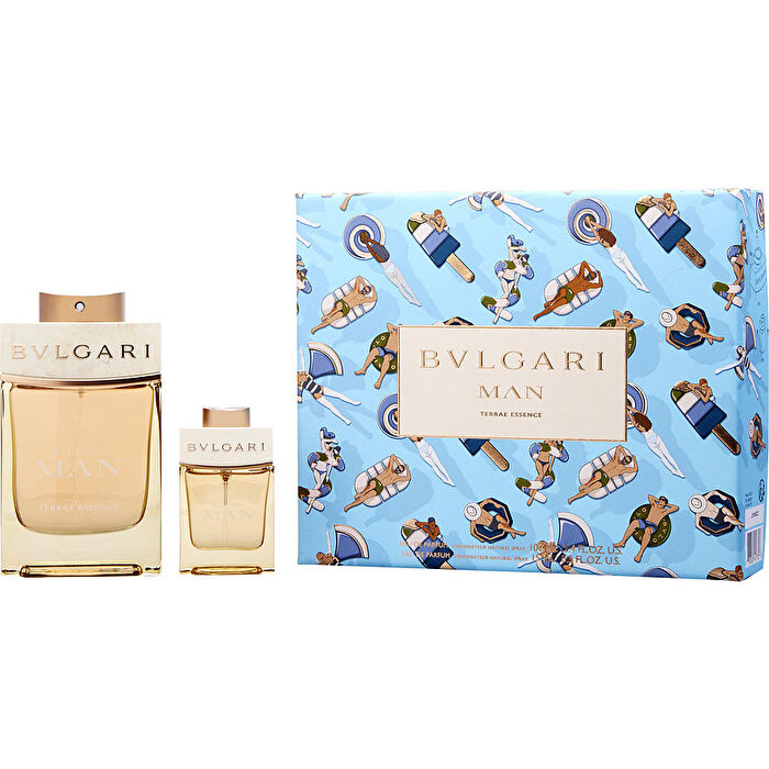 Bvlgari Man Wood Essence Eau De Parfum Spray 90ml/3.4oz & Eau De Parfum Spray 0.5oz