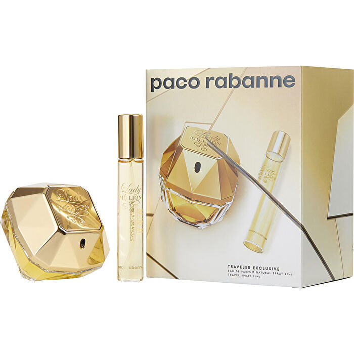 Paco Rabanne Lady Million Eau De Parfum Spray 60ml/2.7oz & Eau De Parfum Spray 0.68oz (travel Offer)