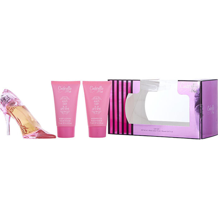 Disney Cinderella Pink Eau De Parfum Spray 60ml/2oz & Body Lotion 60ml/2.5oz & Shower Gel 60ml/2.5oz