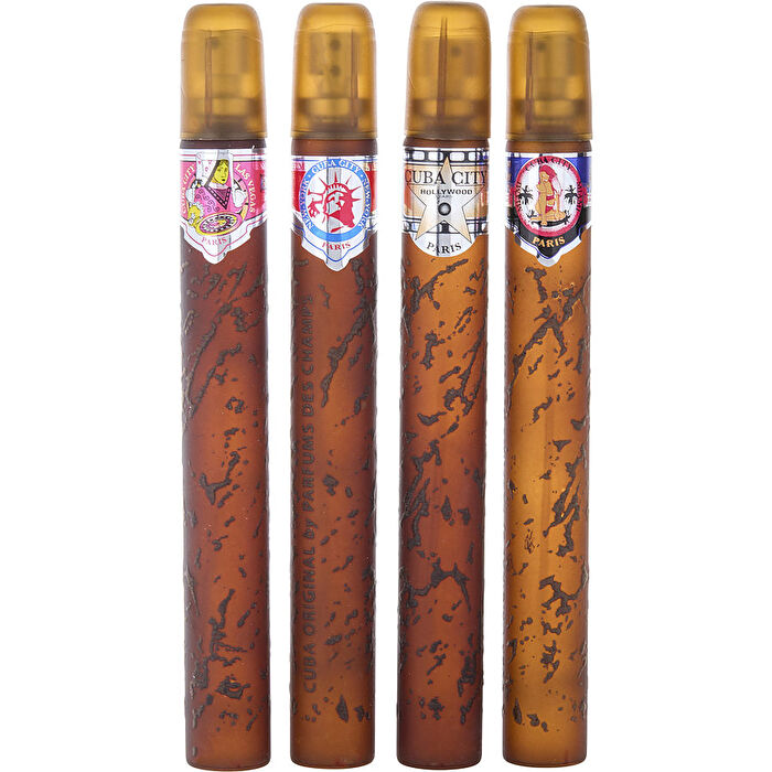 Cuba Variety 4 Piece Variety With City Hollywood & Las Vegas & New York & Miami And All Are Eau De Parfum Spray 35ml/1.17oz