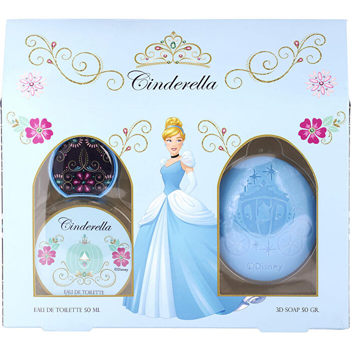 Disney Cinderella Eau De Toilette Spray & 3d Soap 50ml/1.7oz
