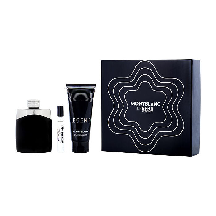 Montblanc Legend Eau De Toilette Spray 90ml/3.3oz & Shower Gel 90ml/3.3oz & Eau De Toilette Spray 0.25oz