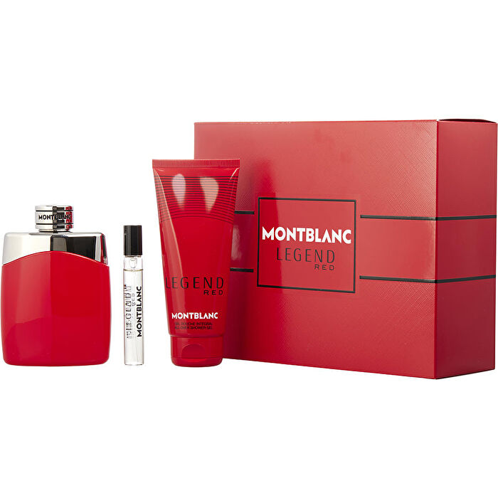 Montblanc Legend Red Eau De Parfum Spray 90ml/3.3oz & Shower Gel 90ml/3.3oz & Eau De Parfum Spray 0.25oz