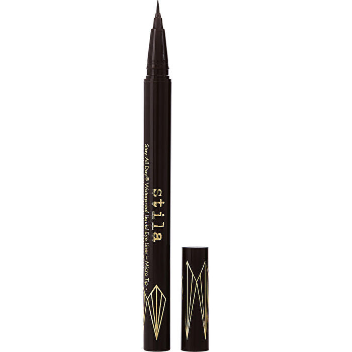 Stila Stay All Day Waterproof Liquid Eye Liner - # Micro Tip Dark Brown 0.5ml/0.02oz