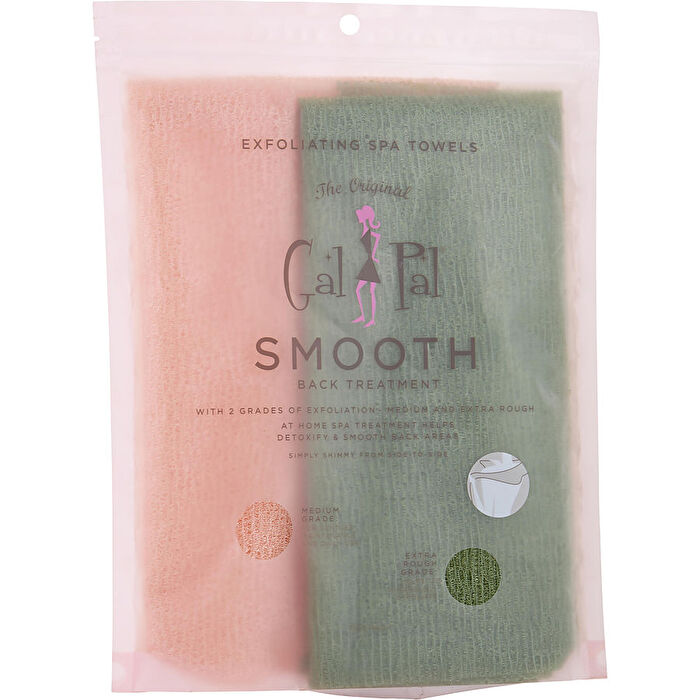 Spa Accessories Spa Sister Twin Exfoliating Spa Towels (green & Orange)