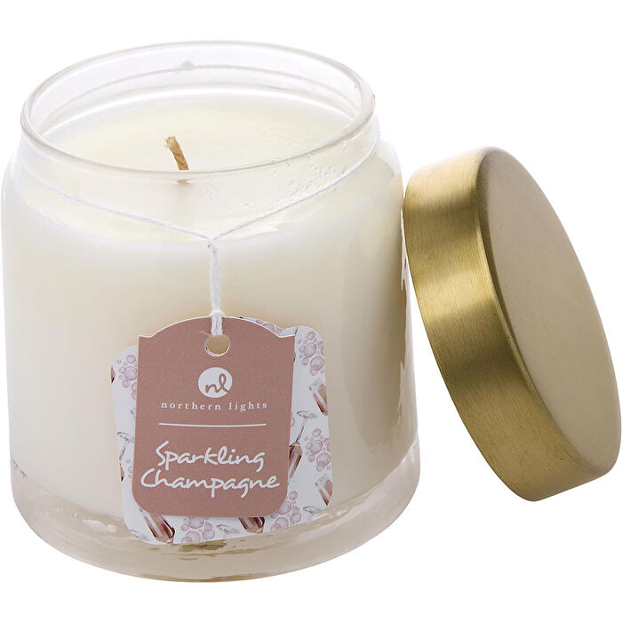 Northern Lights Sparkling Champagne Scented Soy Glass Candle 300ml/10oz