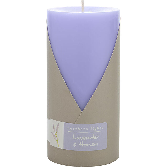 Northern Lights Lavender & Honey One 3x6 Inch Pillar Candle