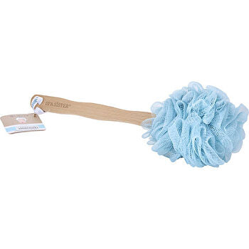 Spa Accessories Net Sponge Stick (beech Wood) - Blue