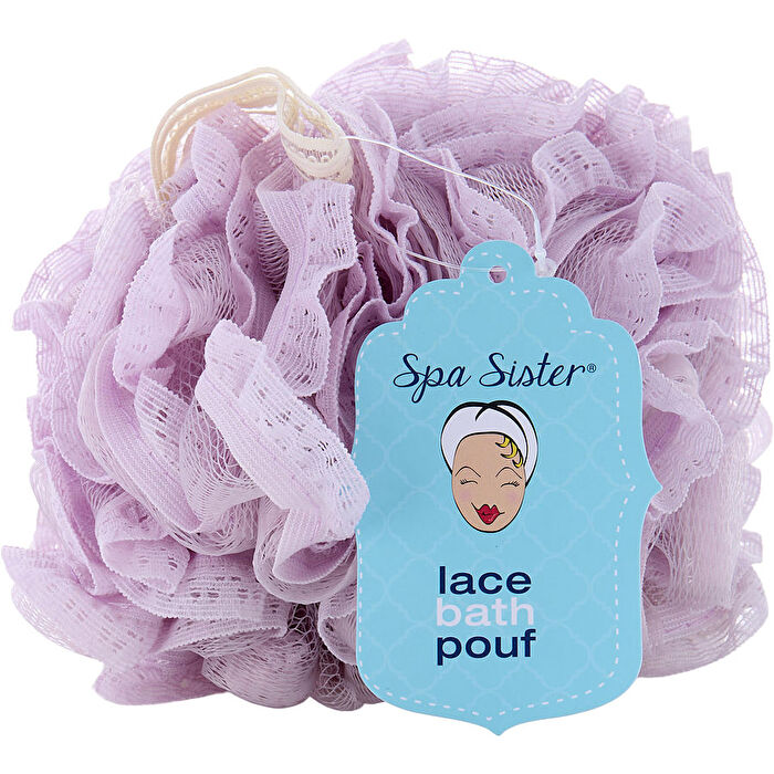 Spa Accessories Vintage Lace Bath Pouf - Mauve