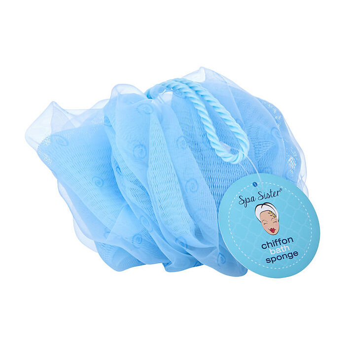 Spa Accessories Chiffon Dreamy Bath Sponge - Blue/swirls