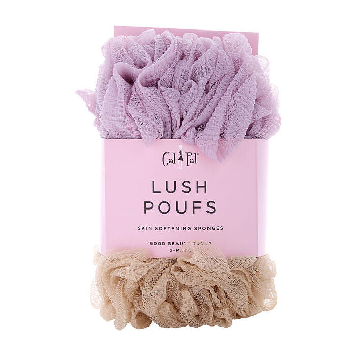 Spa Accessories Skin Softening Sponges (mauve/beige) 2 Pack