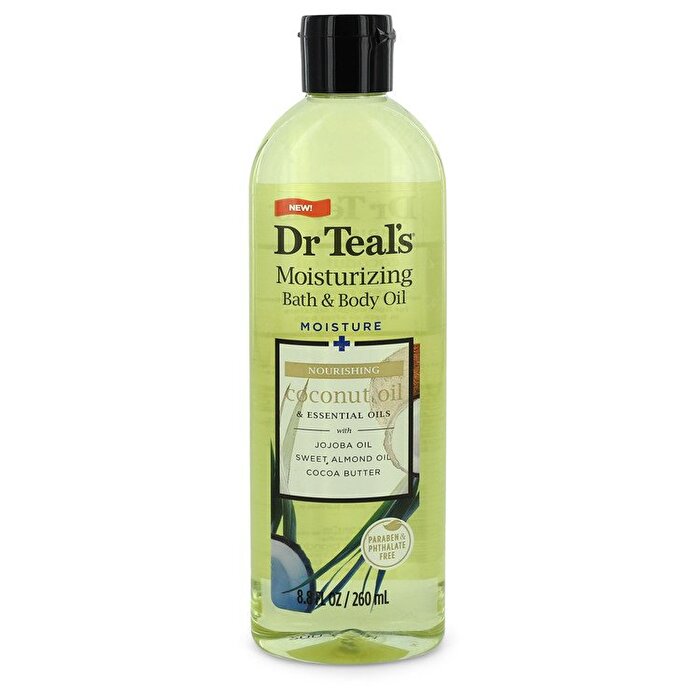Dr. Teal's Moisturizing Bath & Body Oil - Moisture+ Nourishing Coconut Oil & Essential Oils 260ml/8.8oz