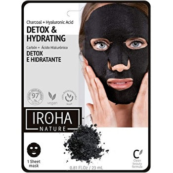 Iroha Nature Face Sheet Mask - Balancing Charcoal 23ml/0.78oz