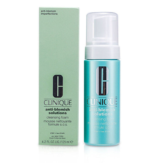 Clinique Anti-blemish Solutions Cleansing Foam ( All Skin Types )-- 125ml/4.2oz