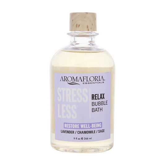 Aromafloria Stress Less Foaming Bubble Bath Blend Of Lavender Chamomile And Sage 266ml/9oz