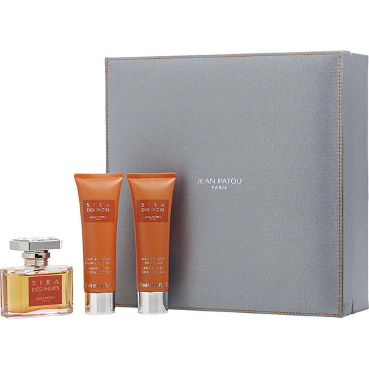 Jean Patou Sira Des Indes Eau De Parfum Spray 30ml/1.6oz & Body Lotion 30ml/1.7oz & Shower Gel 30ml/1.7oz
