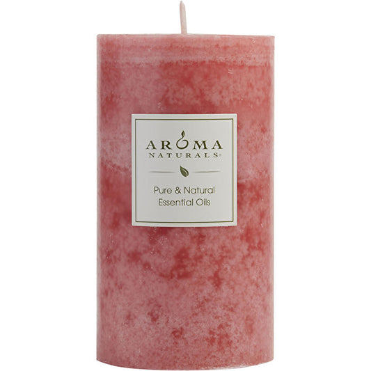 Aroma Naturals Romance Aromatherapy One 2.75x 5 Inch Pillar Aromatherapy Candle