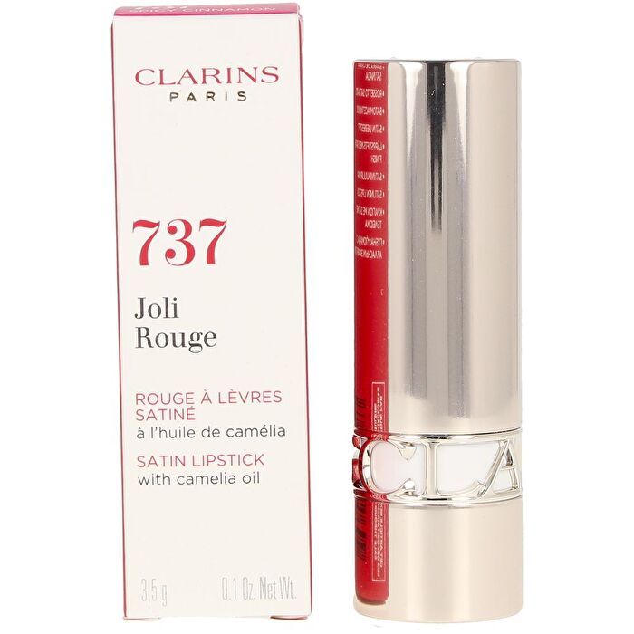 Clarins Joli Rouge Satin Lipstick - # 737 Spicy Cinnamon 3.5g/0.1oz