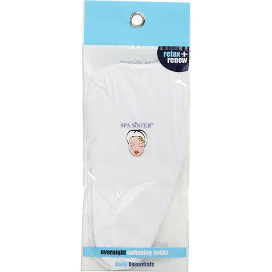 Spa Accessories Spa Sister Overnight Softening Socks - White