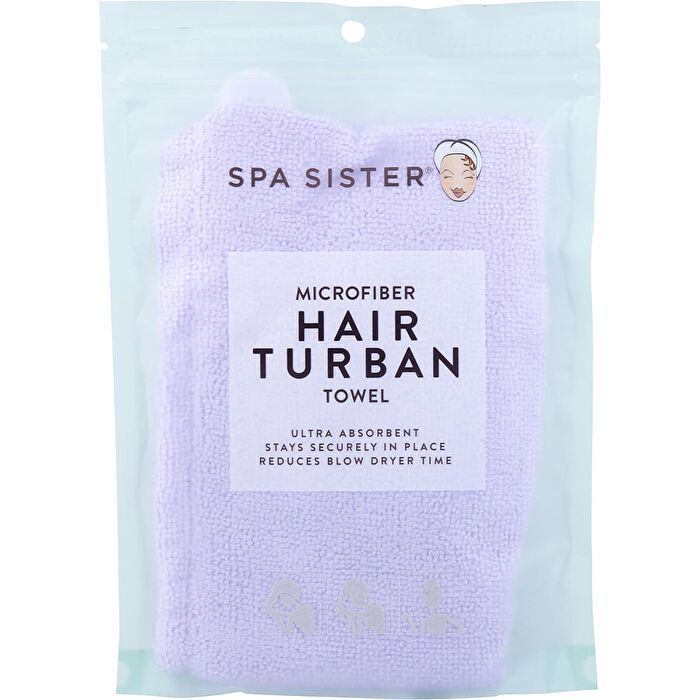 Spa Accessories Spa Sister Microfiber Hair Turban - White