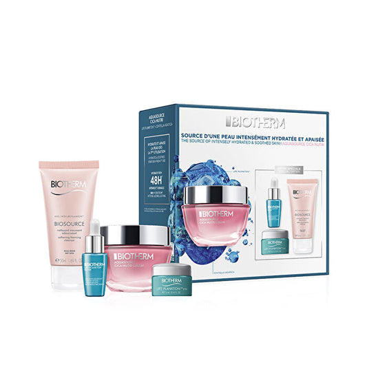 Biotherm Aquasource Cica Nutri Routine Set: Aquasource Cica Nutri Cream 50ml/1.7oz & Biosource Softening Foaming Cleanser 50ml/1.7oz & Life Plankton Elixir 7ml/0.23oz & Life Plankton Eye Cream 5ml/0.17oz 4pcs