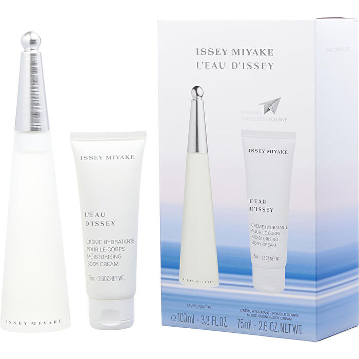 Issey Miyake L'eau D'issey Eau De Toilette Spray 100ml/3.3oz & Body Cream 75ml/2.6oz (travel Offer)
