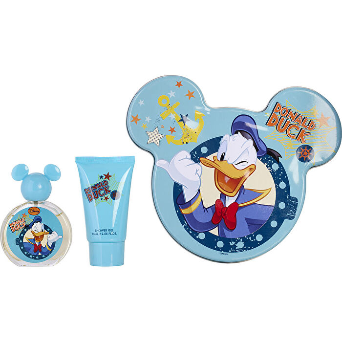 Disney Donald Duck Eau De Toilette Spray 30ml/1.7oz & Shower Gel 60ml/2.5oz In Keepsake Tin Box