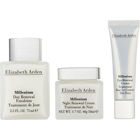 Elizabeth Arden Millenium Set: Day Renewal Emulsion & Night Renewal Cream & Eye Renewal Cream 3pcs