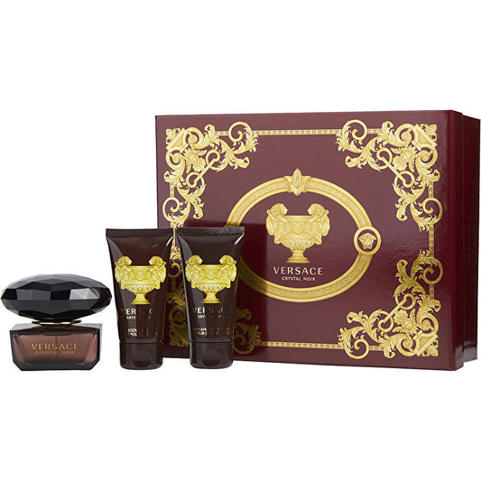Versace Crystal Noir Eau De Toilette Spray & Body Lotion & Shower Gel 30ml/1.7oz