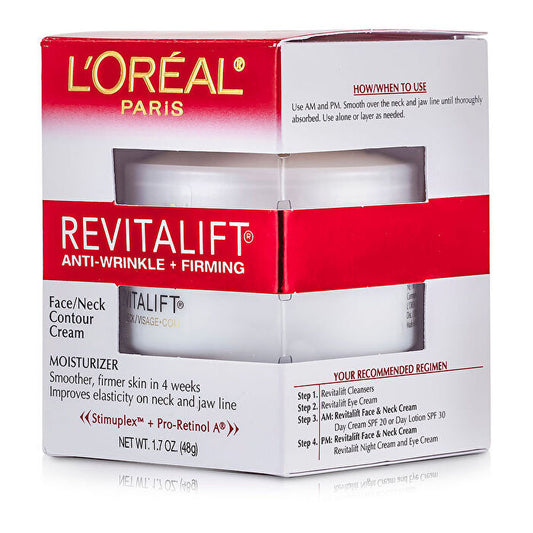 L'oreal Revitalift Anti-wrinkle & Firming Face/ Neck Contour Cream 48g/1.7oz