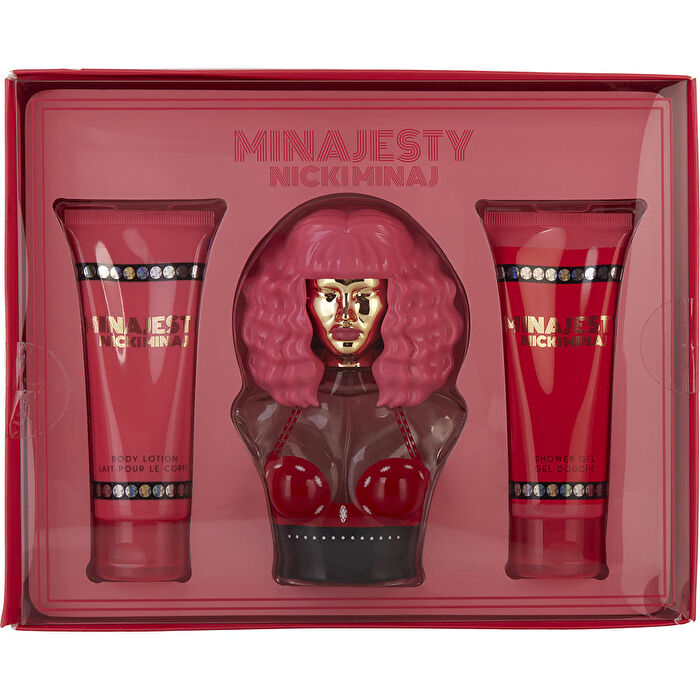 Nicki Minaj Minajesty Eau De Parfum Spray & Body Lotion & Shower Gel 100ml/3.4oz