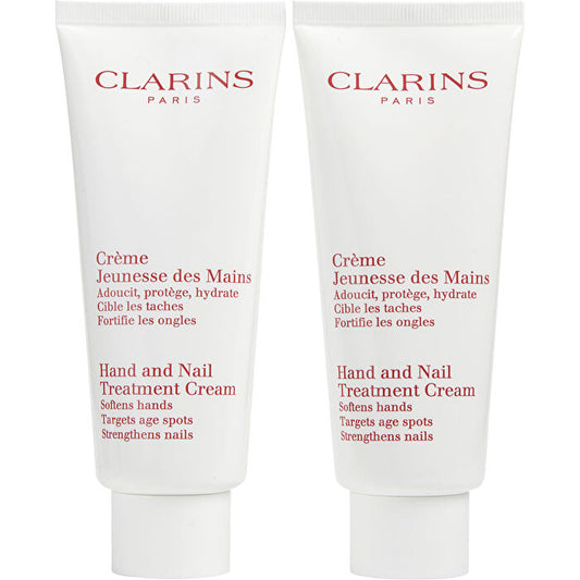 Clarins Set-hand & Nail Treatment Cream Duo 100ml/3.4oz 2pcs