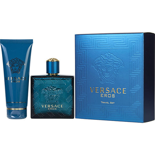 Versace Eros Eau De Toilette Spray & Shower Gel (travel Offer) 90ml/3.4oz