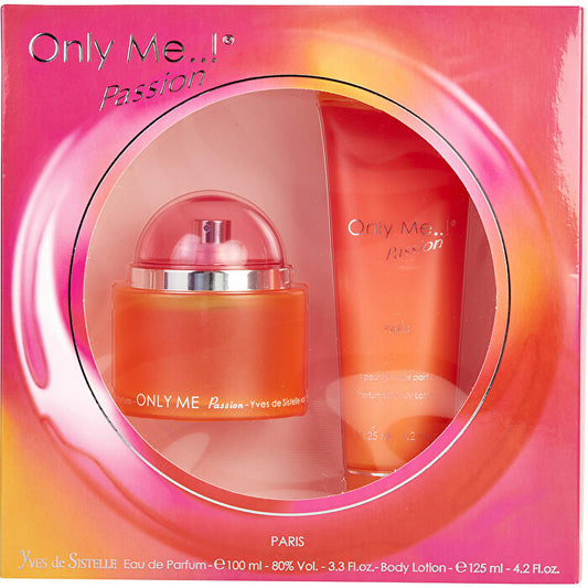 Yves De Sistelle Only Me Passion Eau De Parfum Spray 90ml/3.3oz & Body Lotion 120ml/4.2oz