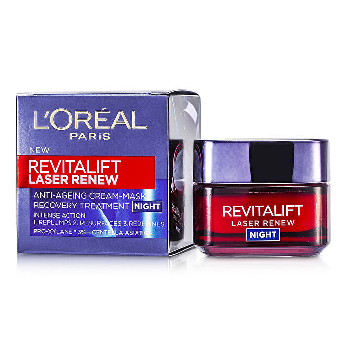 L'oreal Revitalift Laser Renew Anti-ageing Cream-mask Recovery Treatment Night 50ml/1.7oz
