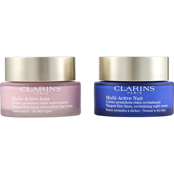 Clarins Multi-active Partners Set: Multi-active Day Cream 50ml/1.7oz & Night Cream 50ml/1.7oz 2pcs