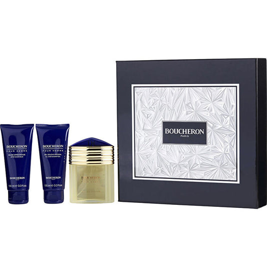 Boucheron Eau De Parfum Spray & Aftershave Balm & All Over Shower Gel 90ml/3.3oz