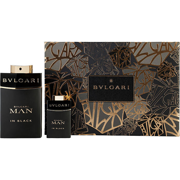 Bvlgari Man In Black Eau De Parfum Spray 90ml/3.4oz & Eau De Parfum Spray 0.5oz