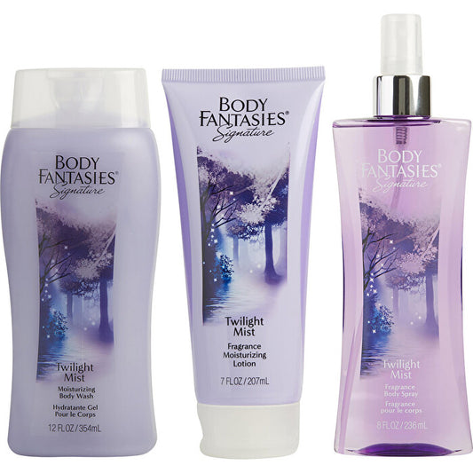 Body Fantasies Twilight Body Spray 240ml/8oz & Body Lotion 200ml/7oz & Body Wash 355ml/12oz