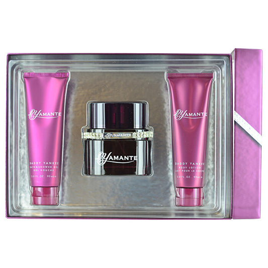 Daddy Yankee Dyamante Eau De Parfum Spray 90ml/3.4oz & Body Lotion 90ml/3oz & Shower Gel 90ml/3oz & Bracelet