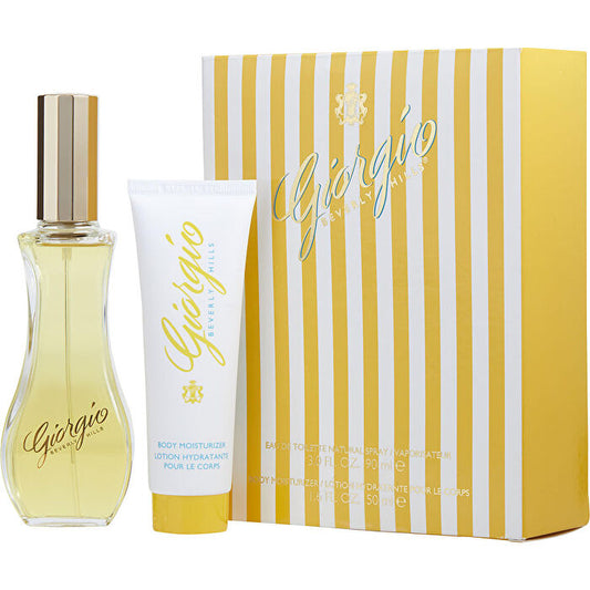 Giorgio Beverly Hills Giorgio Eau De Toilette Spray 90ml/3oz & Body Lotion 30ml/1.6oz
