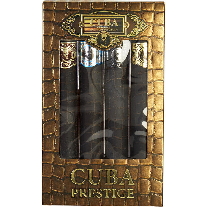 Cuba Variety 4 Piece Variety-prestige Set-includes Classic Black Platinum & Legacy And All Are Eau De Toilette Spray 30ml/1.17oz