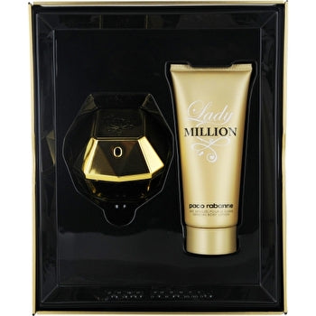 Paco Rabanne Lady Million Eau De Parfum Spray 60ml/2.7oz & Body Lotion 90ml/3.4oz