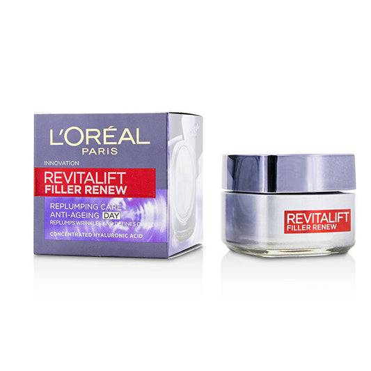 L'oreal Revitalift Filler Renew Replumping Care Anti-ageing Day Cream - All Skin Types Even Sensitive 50ml/1.7oz
